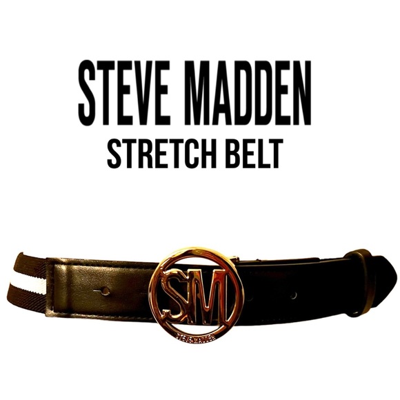 Steve Madden Delray Stretch Belt Cintura, Owt, S-M Donna